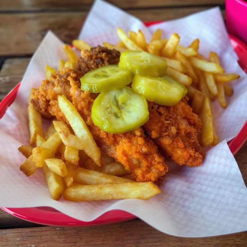 Chicken Tenders W/Pickles & FF